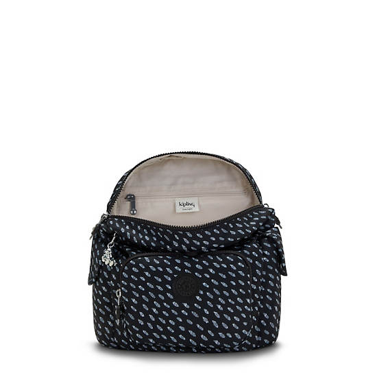 Kipling City Pack Mini Printed Rugzak Zwart | België 1722KO